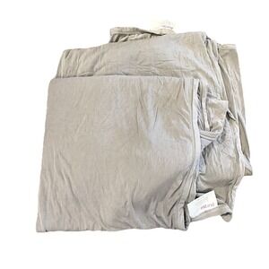 2-pc. Purple Brand Gray  Twin / Twin XL TWO FLAT Sheets Set Bamboo Solid Soft